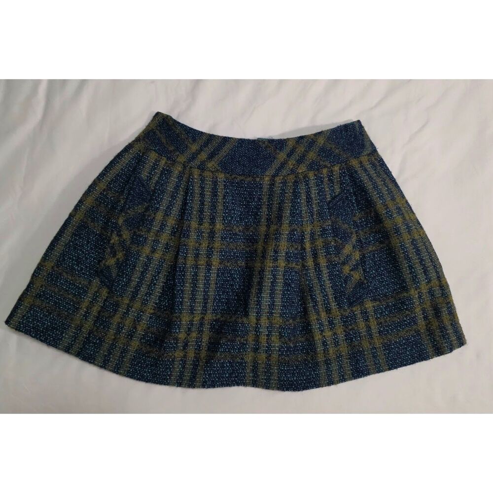 Nanette Lepore wool blend tweed full mini Skirt 2